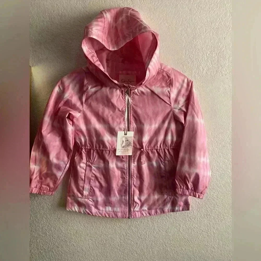 🆕 Jessica Simpson Girl's Lightweight Printed Windbreaker Jacket🆕